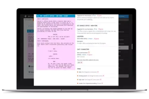 AI-powered script breakdown (optional)