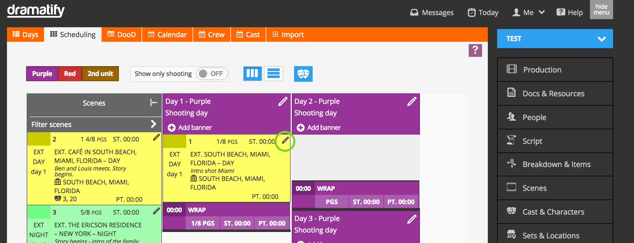 Scheduling-Update-or-split-scenes