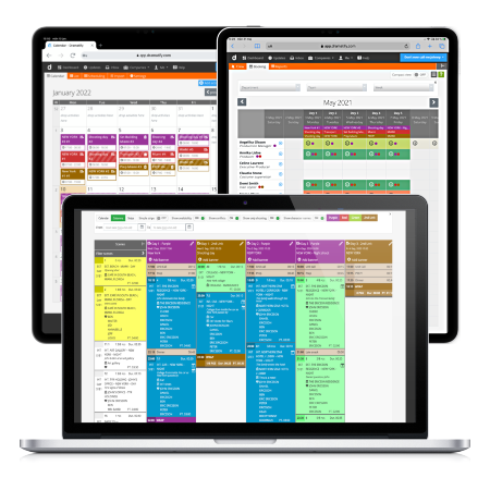 Dramatify support a number of integrated planning and scheduling options for TV, film and video productions