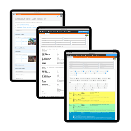 Smart production overview with the production dashboard for TV, film, video & VR