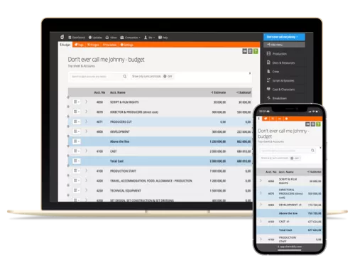 Dramatify Budgeting helps you estimate and budget your production, and even check numbers on the go!