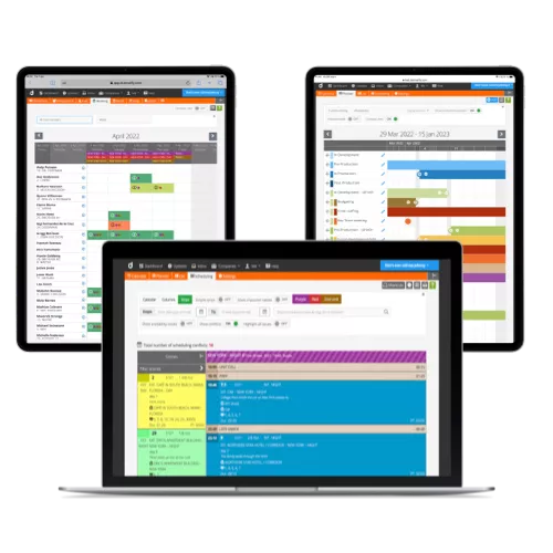 Dramatify's scheduling suite covers your scheduling needs from overview planning via scene scheduling to daily events and call sheets